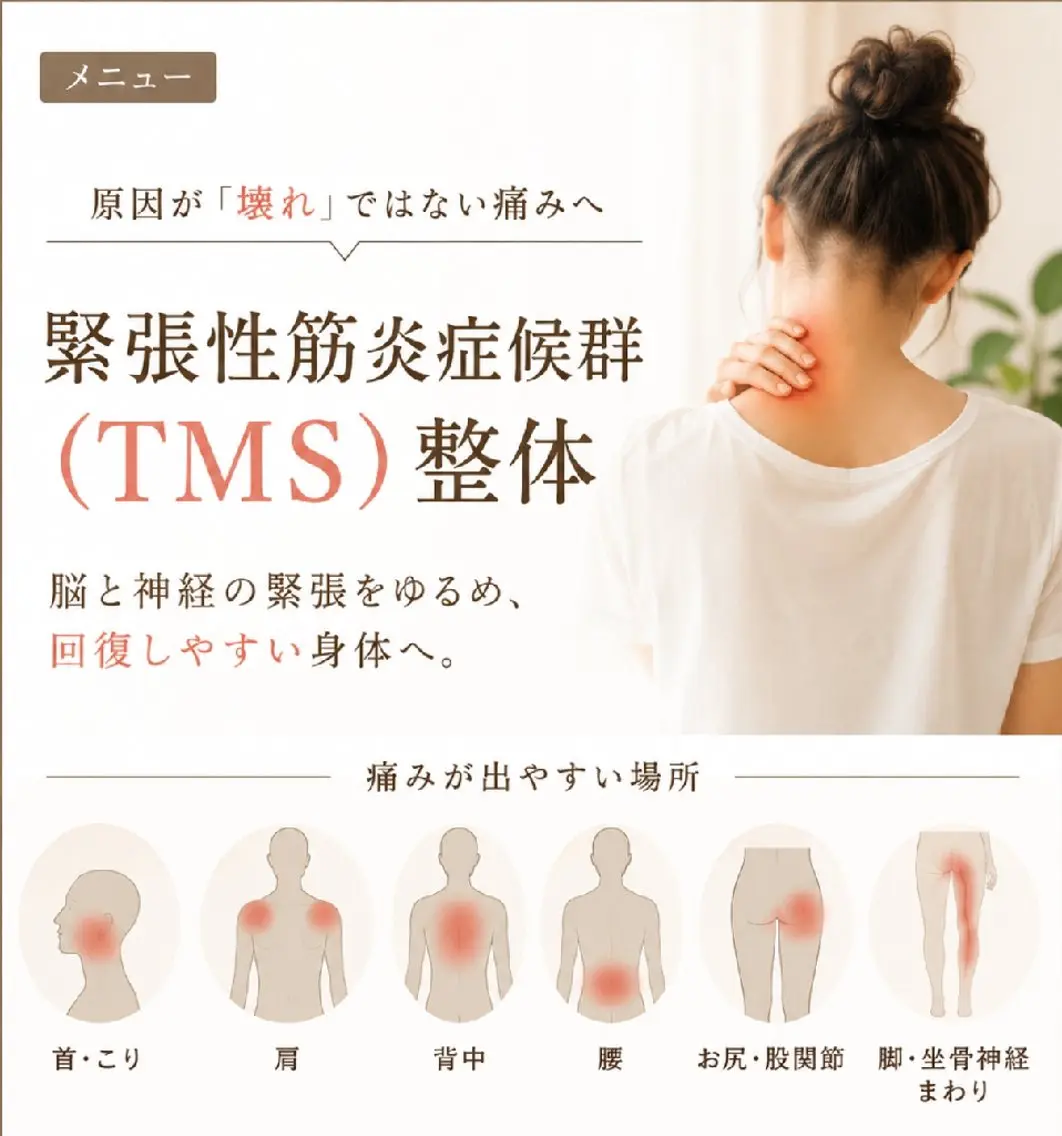 緊張性筋炎症候群(TMS)整体 70分の写真