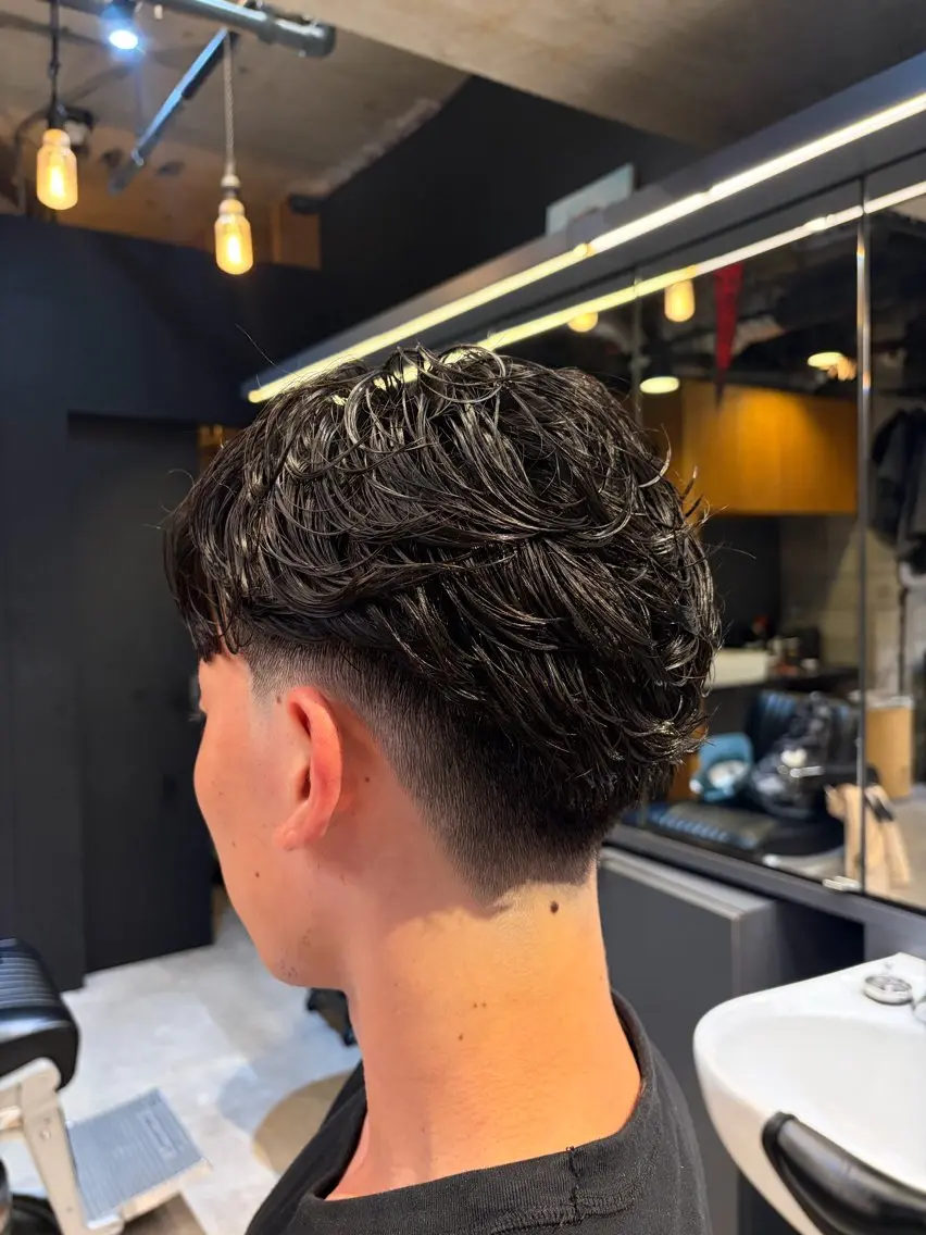ショート パーマ 坂野 徹のヘアスタイル