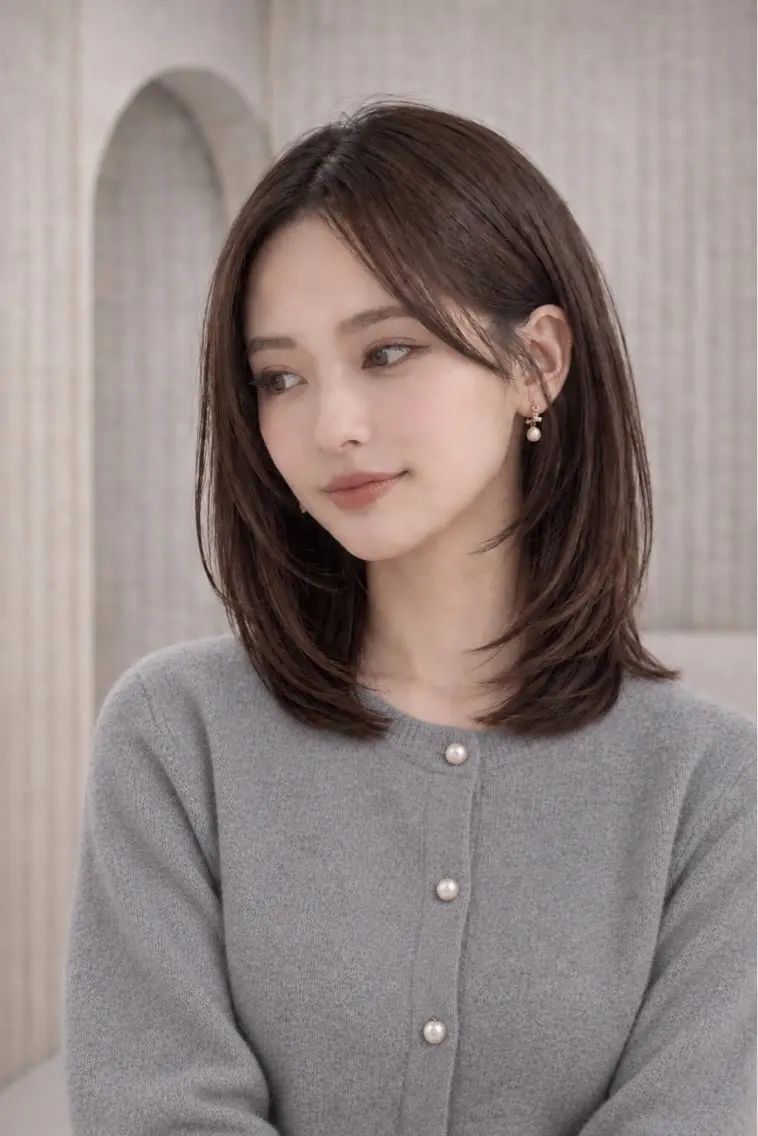 ミディアム カットモデル募集/ 巣鴨駅3分/ナカジマのヘアスタイル