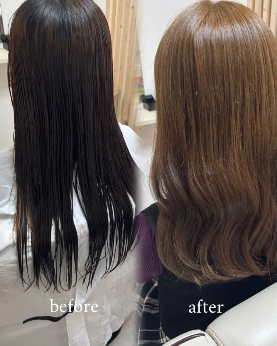 ロング カラー カット ヘアカラー トリートメント akane/大和田 駅/ Garanceのヘアスタイル