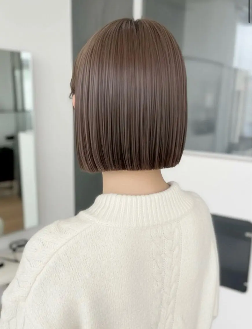 ✨モデル限定✨ レディースボブカット+カラー+1STEPトリートメント 🌙🎀の写真