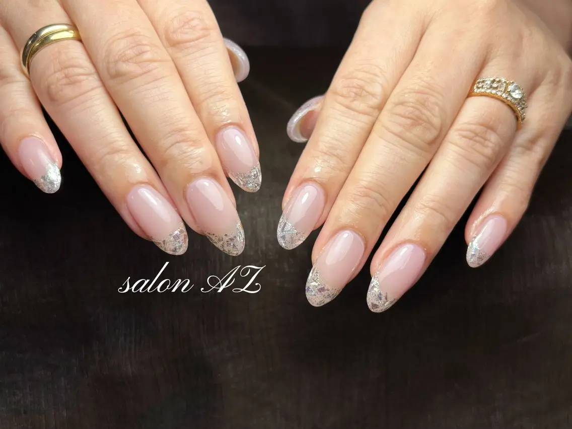 ネイル 長さ出し フットネイル フレンチネイル マグネットネイル ニュアンスネイル ハンドネイル salon AZのネイルデザイン