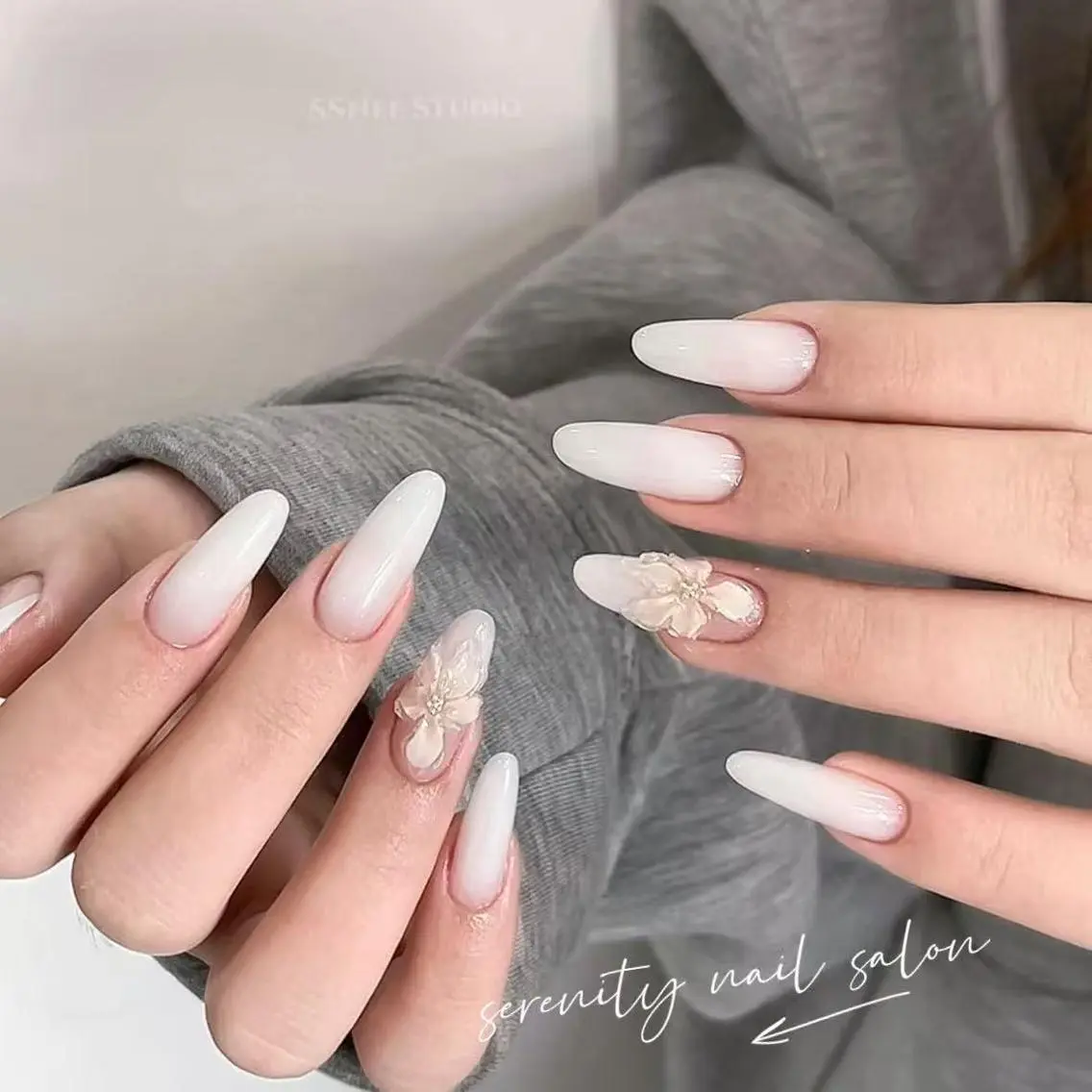 ネイル 長さ出し 持ち込み ワンホンネイル ハンドネイル ハンドケア ✨Serenity Nail salonのネイルデザイン