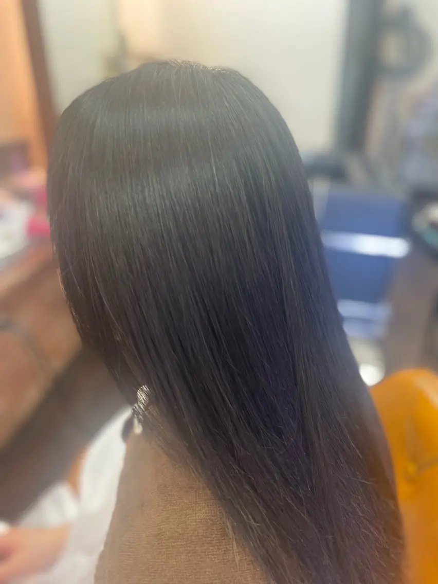 ロング パーマ 縮毛矯正 トリートメント 桧山 真のヘアスタイル