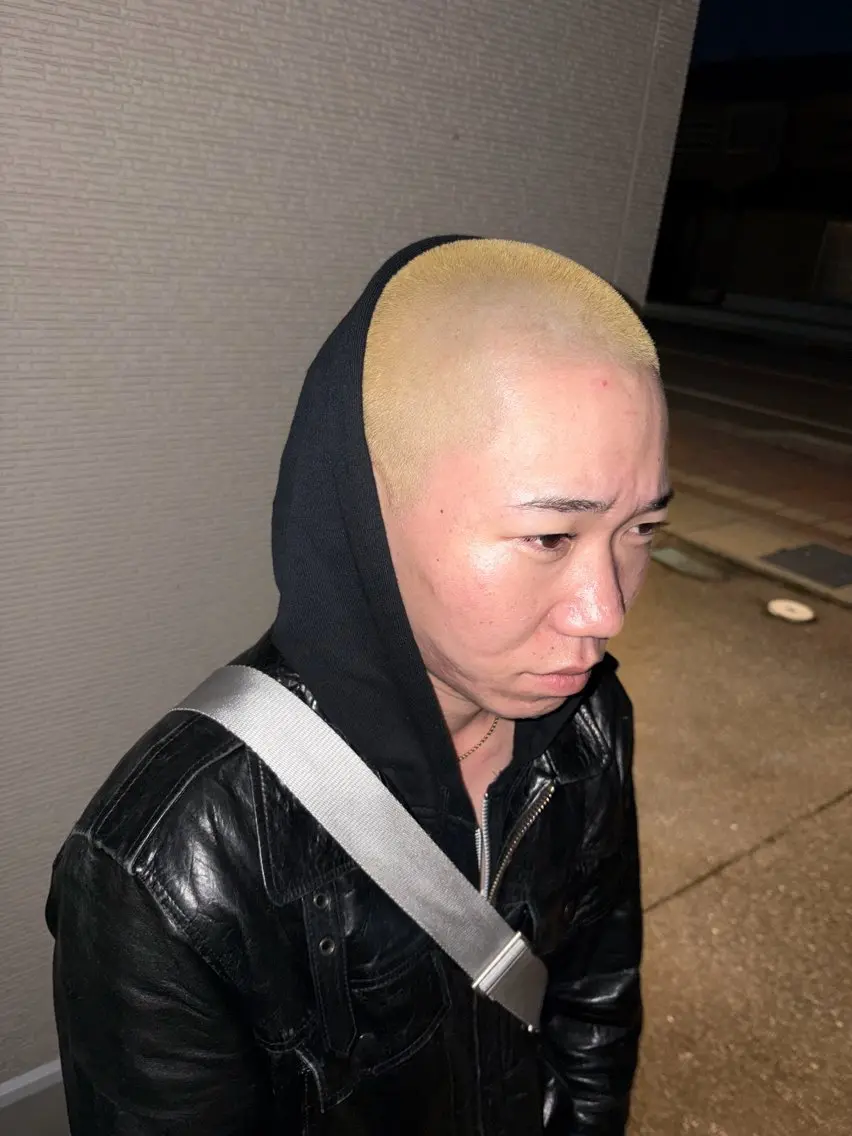 カラー メンズ メンズブリーチ ブリーチ ヘアカラー 中谷 流輝のヘアスタイル