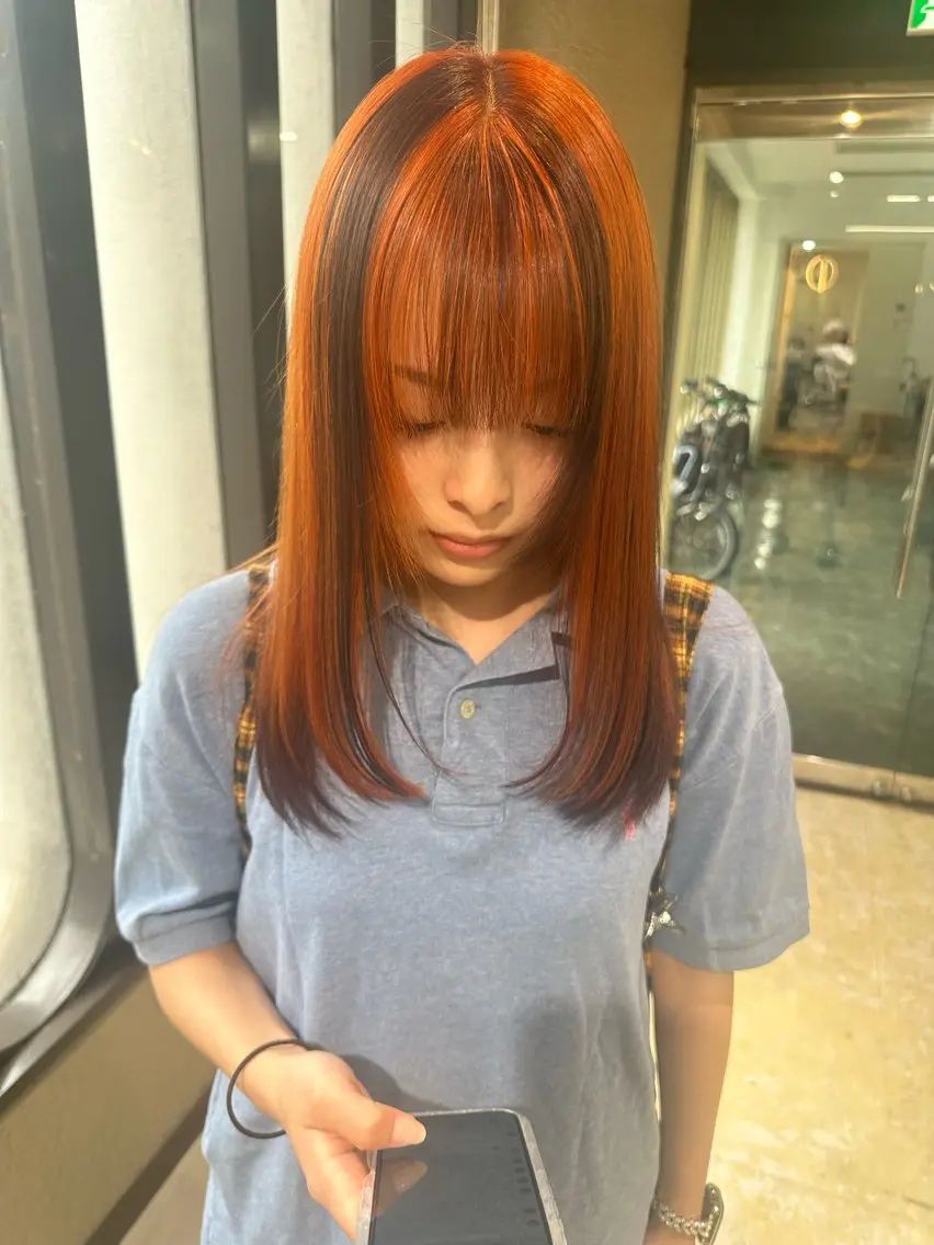 セミロング カット ヘアカラー パーマ 縮毛矯正 トリートメント 🎀韓国/髪質改善 長野美和🎀のヘアスタイル