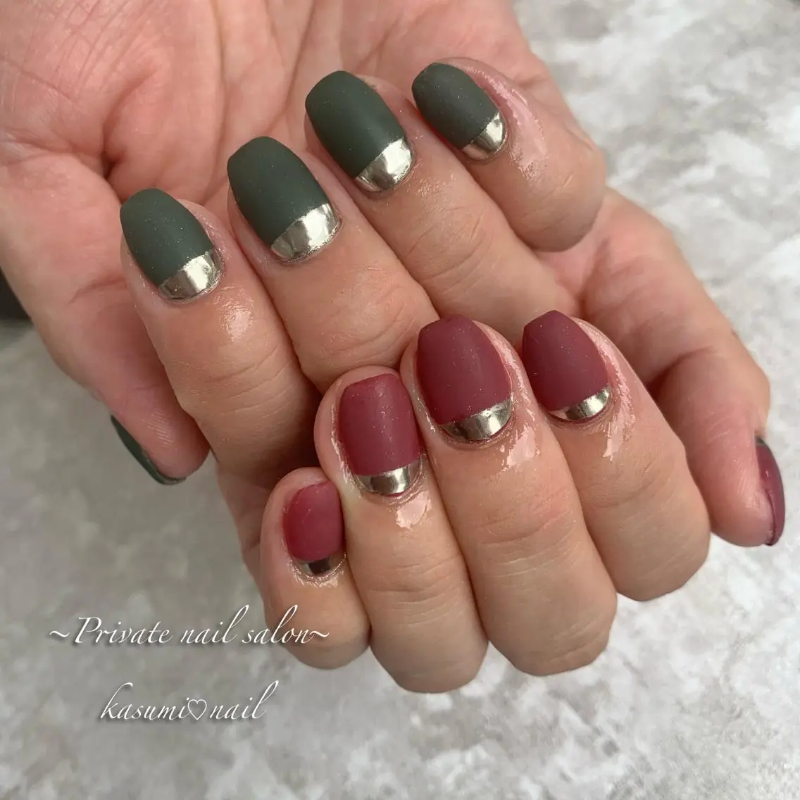ネイル ラメ(グリッター) マグネットネイル ミラーネイル ニュアンスネイル 冬ネイル KASUMI♡ Nailのネイルデザイン