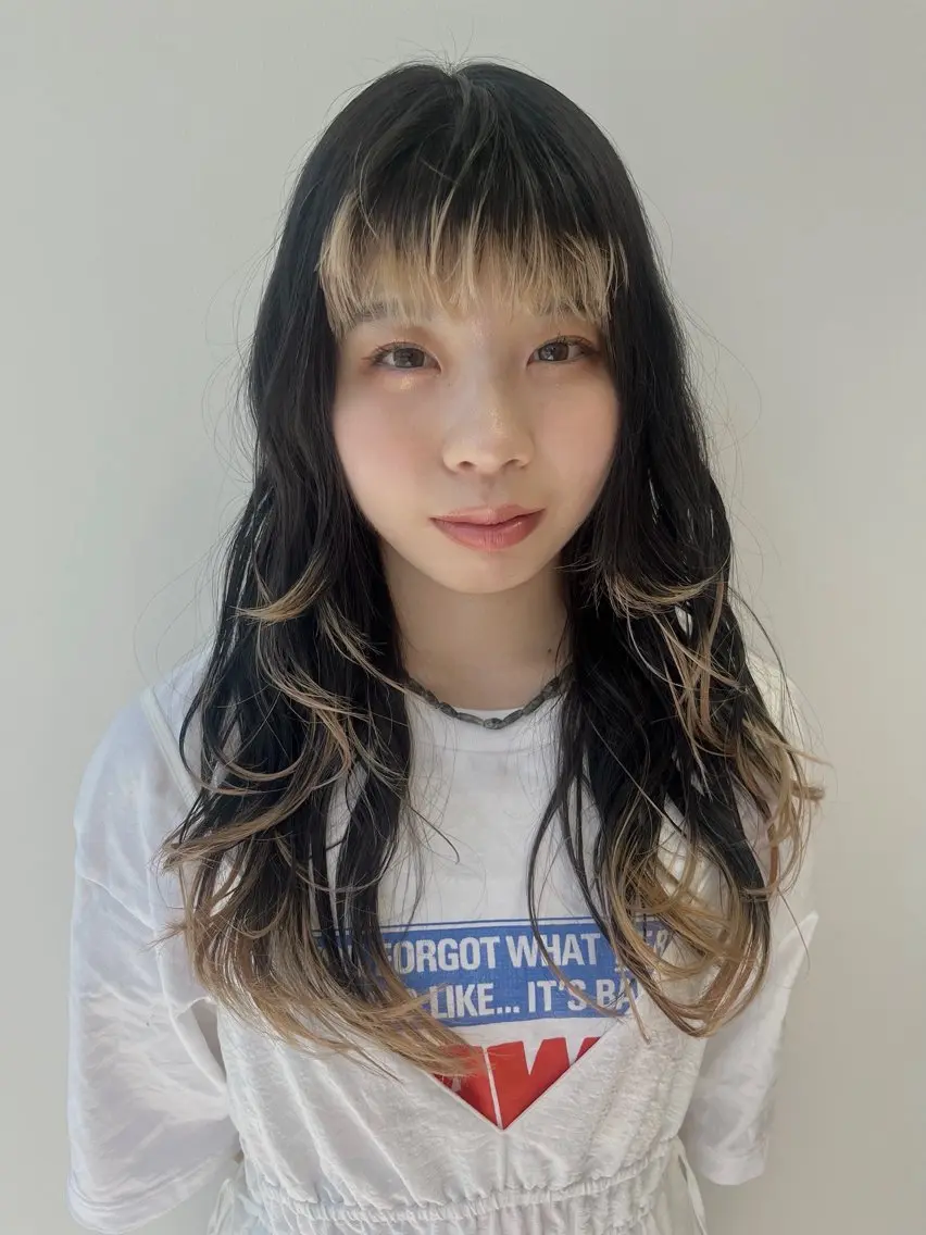 ロング カラー ブラウンカラー 透明感カラー レイヤーカット カット ヘアカラー cana 札幌レイヤースタイルのヘアスタイル