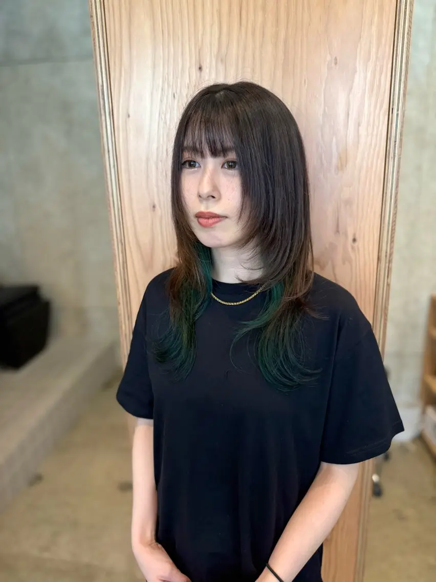ロング カラー ヘアアレンジ ブリーチ ケアブリーチ レイヤーカット ウルフカット ヘアカラー REONA🪽✨薬院 レイヤーカット🫧のヘアスタイル