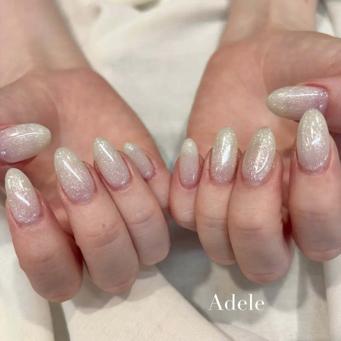 ネイル ラメ(グリッター) ワンカラーネイル Adele saraのネイルデザイン