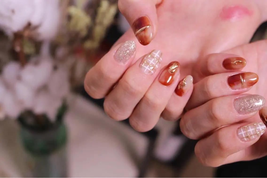 ネイル 長さ出し ジェルネイル 韓国ネイル 持ち込み ニュアンスネイル ハンドネイル MH Nailのネイルデザイン