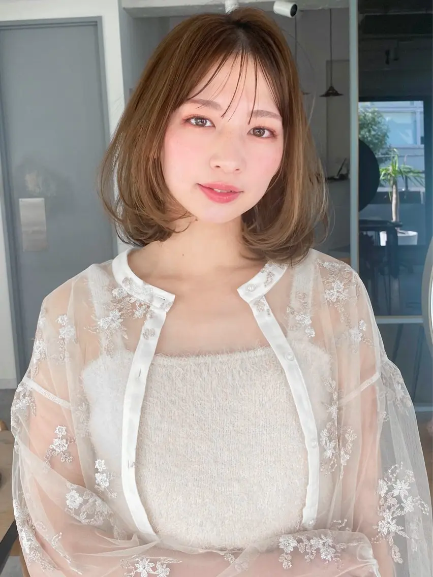 ミディアム 勝河 怜楊のヘアスタイル
