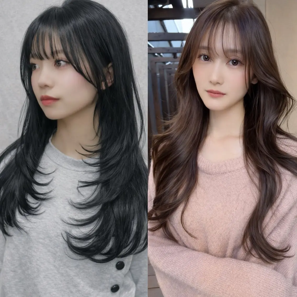 ロング カラー レイヤーカット カット ヘアカラー AIRI layer cut hairのヘアスタイル