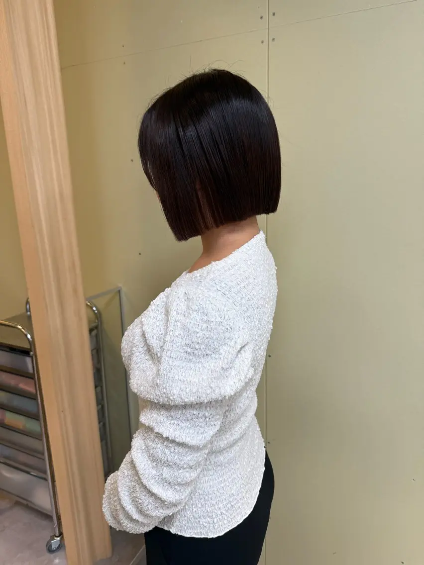 ショート カラー カット ヘアカラー トリートメント 伶風/ ボブのヘアスタイル