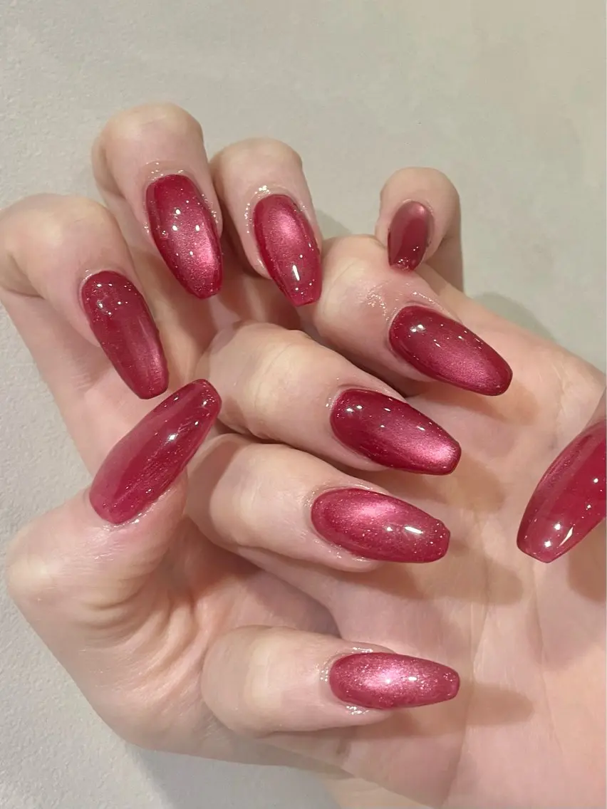 ネイル 長さ出し マグネットネイル Lily イシイのネイルデザイン
