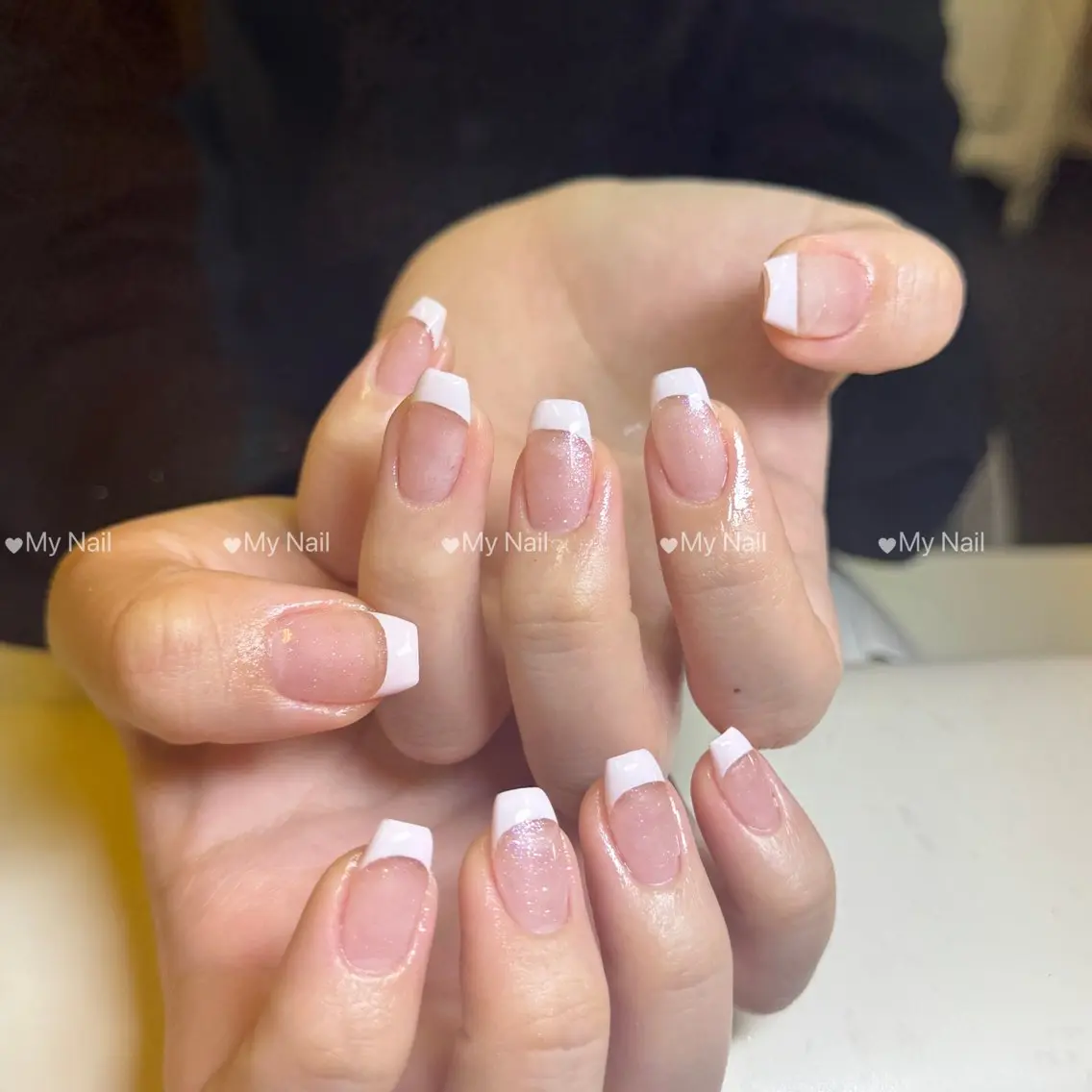 ネイル フレンチネイル ピンク ハンドネイル My Nail Salonのネイルデザイン