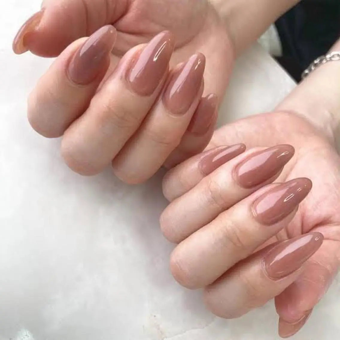 ネイル ブラウン ワンカラーネイル Nail salon Nuit(ニュイ)のネイルデザイン