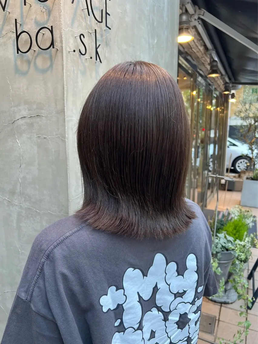 ミディアム カラー 透明感カラー いぐちしょうた🫧 VISAGEbaskのヘアスタイル