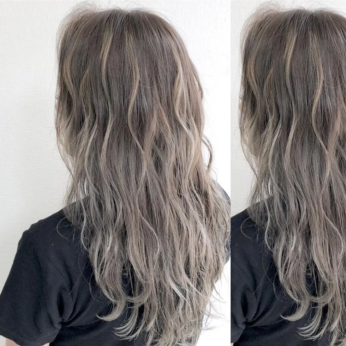 ミディアム カラー カット トリートメント JuNブリーチに 縮毛矯正するプロのヘアスタイル