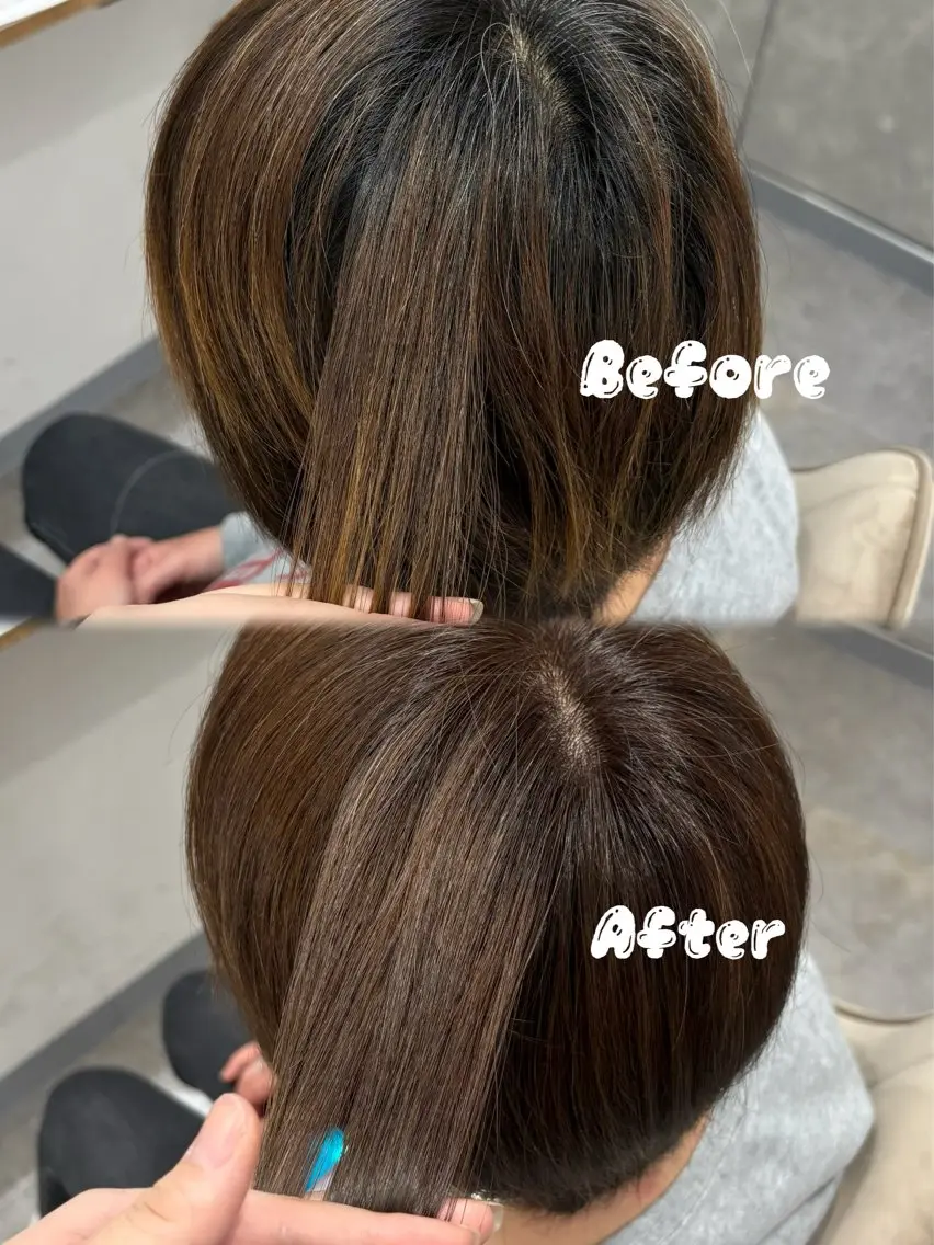 カラー ヘアカラー 谷口 綾架のヘアスタイル