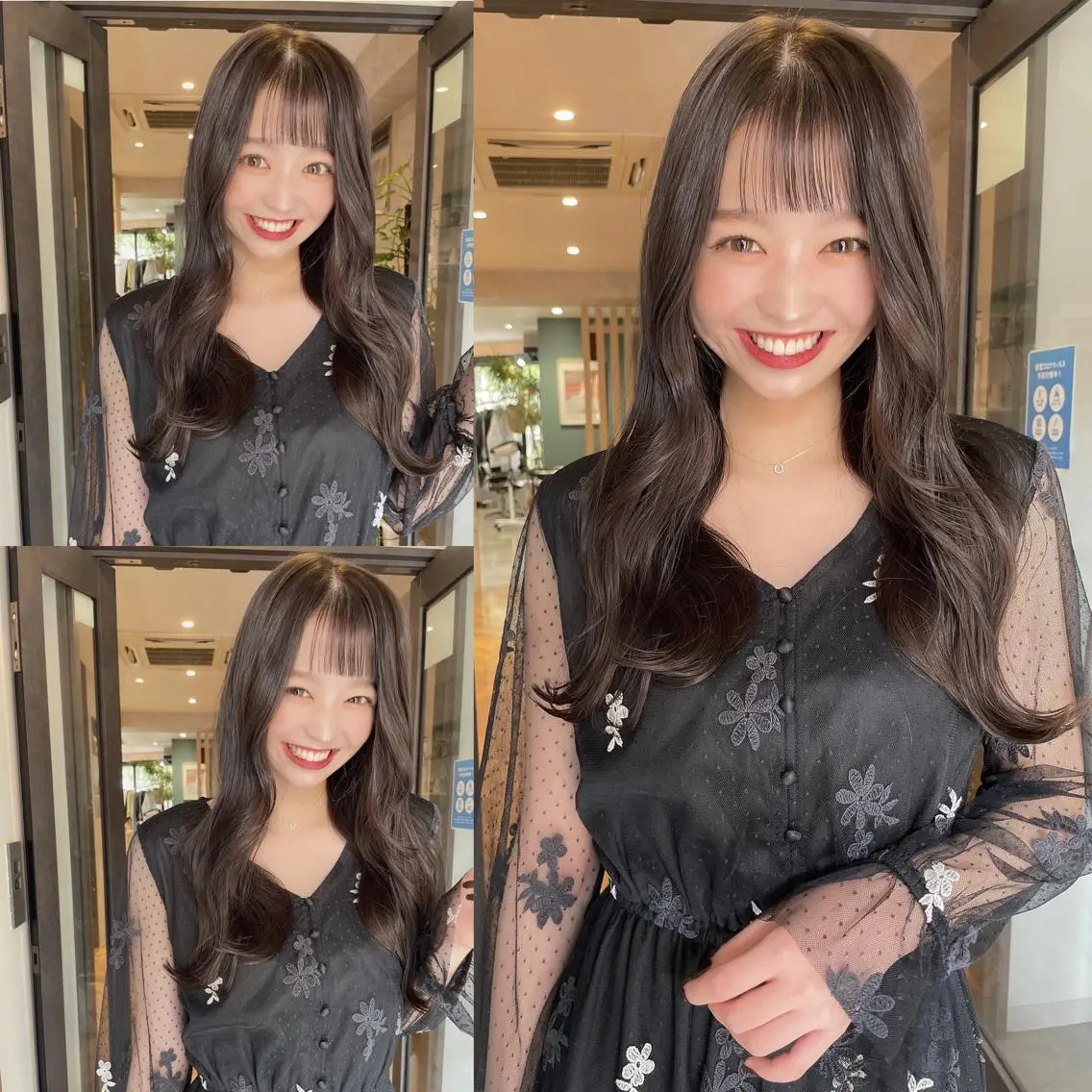 ロング カラー カット ヘアカラー トリートメント 髪質改善will hairdesignのヘアスタイル