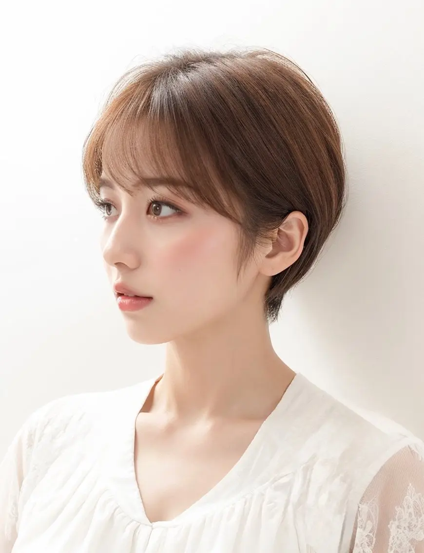 ショート カラー ショートボブ ブリーチ ケアブリーチ 透明感カラー グレージュ カット ヘアカラー トリートメント AnFye forprcoのヘアスタイル