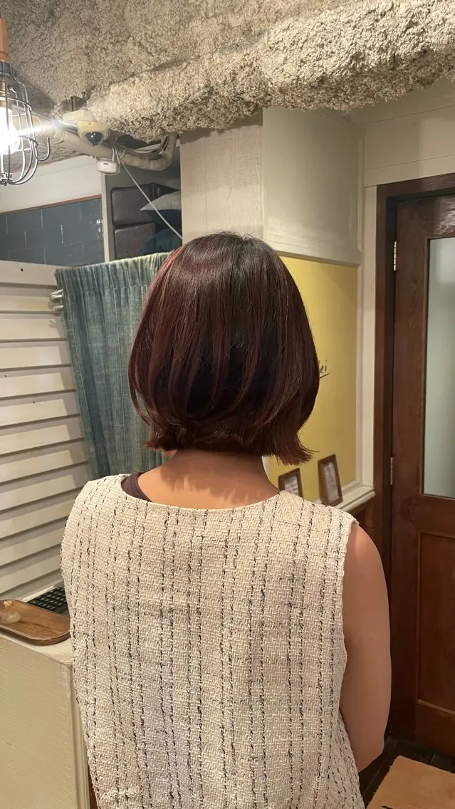 ショート 縮毛矯正/レイヤー/ ボブ♡Natsukiのヘアスタイル