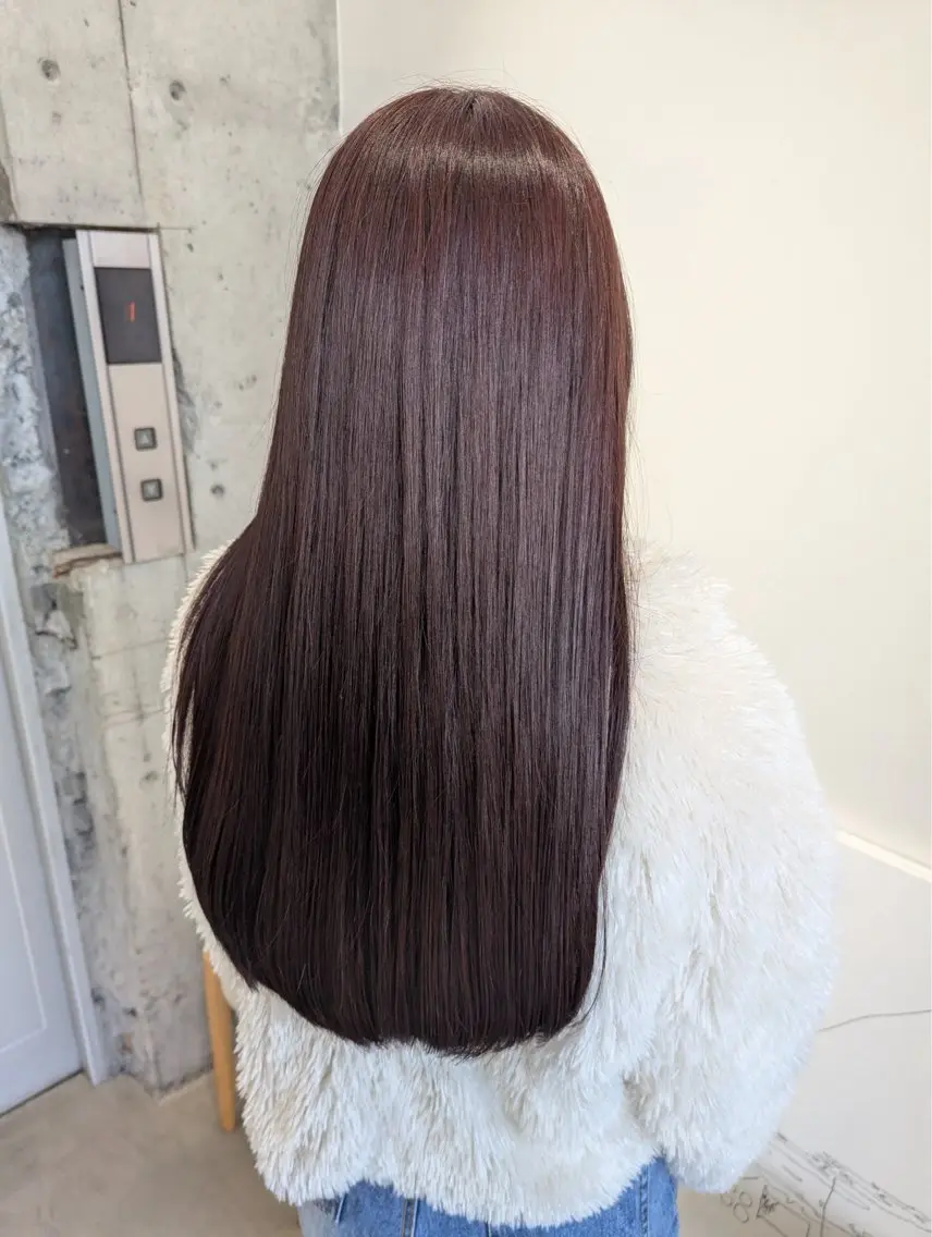 ロング ヘアカラー トリートメント newi 天王寺 masakoのヘアスタイル