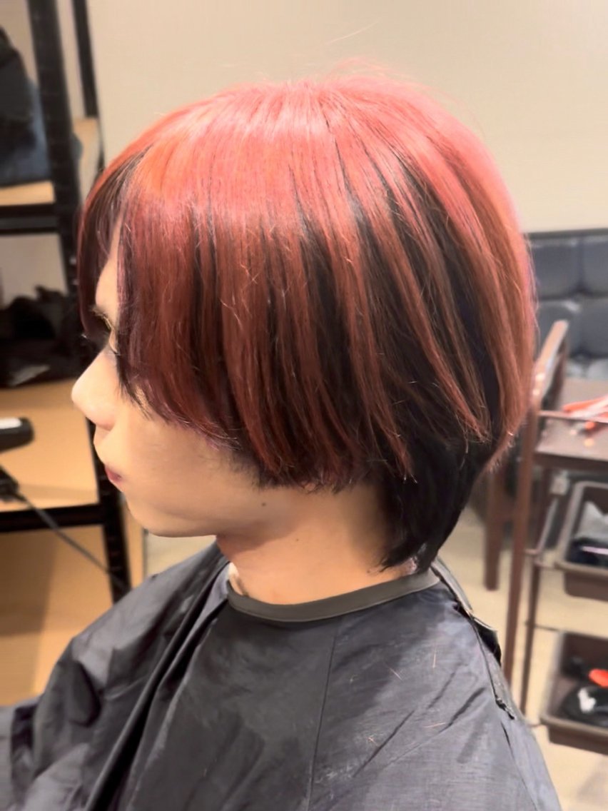 ショート カラー メンズ メンズウルフカット ウルフカット カット ヘアカラー トリートメント GAKU【メンズ カット/パーマ】のヘアスタイル