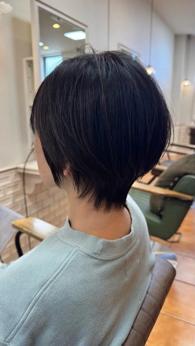 ショート ショートヘア カット ヘアカラー トリートメント 奈良/富雄/生駒 ショート/川元裕範のヘアスタイル