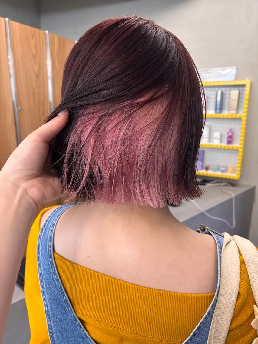 ミディアム カラー インナーカラー カット ヘアカラー トリートメント yuuna/ ハッシュカット🎀のヘアスタイル
