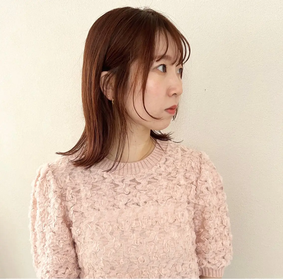 ミディアム カラー Hareru 豊田 修廣のヘアスタイル