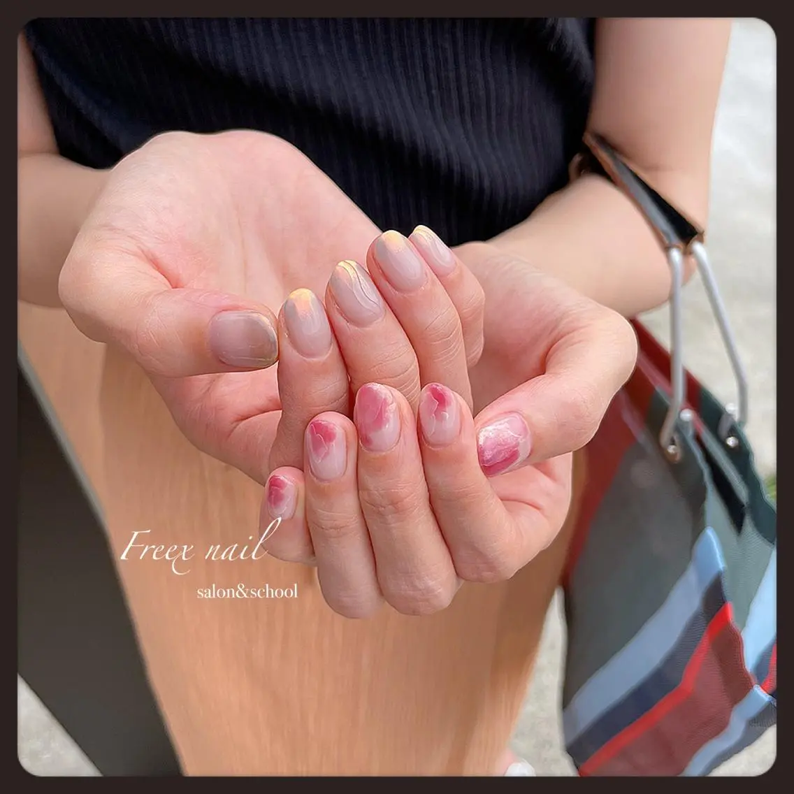ネイル 持ち込み ハンドネイル ハンドケア freex nail /ニュアンス/個性派のネイルデザイン
