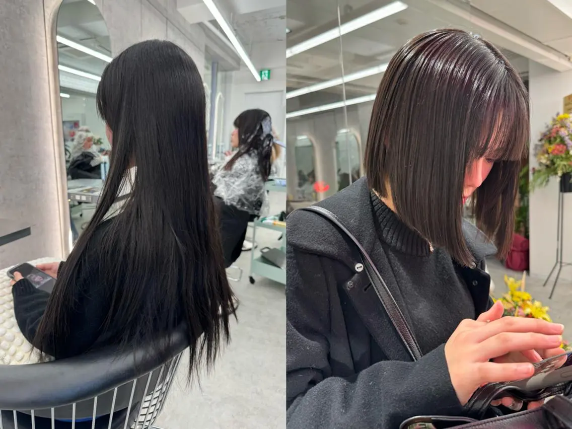 ロング カット ヘアカラー トリートメント 低ダメージカラー Yoshidaのヘアスタイル