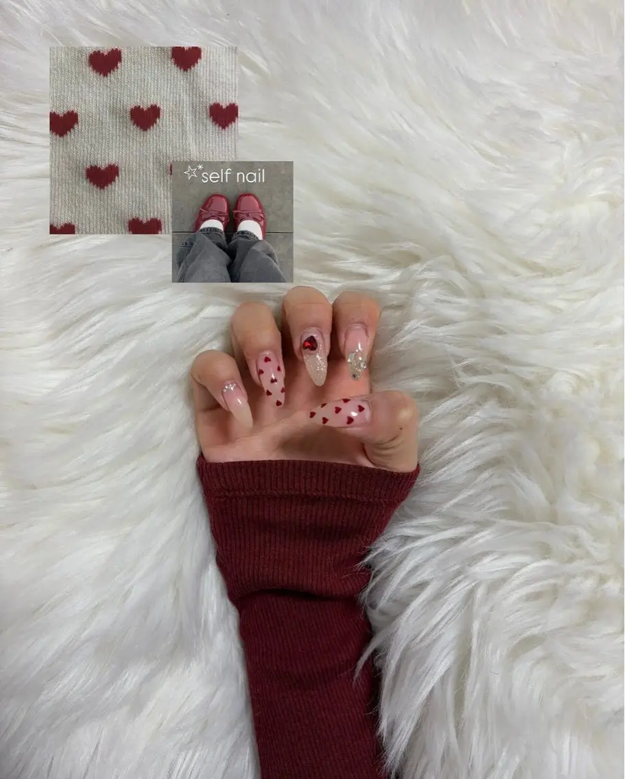 ネイル 韓国ネイル ロングネイル マグネットネイル ワンホンネイル ハンドネイル JOSIE nail studioのネイルデザイン