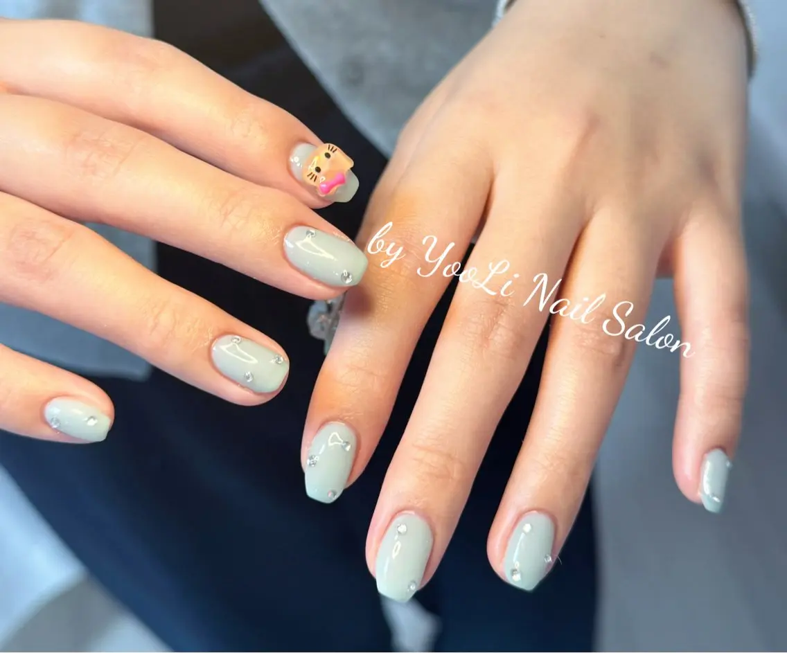 ネイル アートネイル オーロラネイル チークネイル フレンチネイル ガラスフレンチ ハンドネイル 🎀🎀YooLi Nail Salonのネイルデザイン