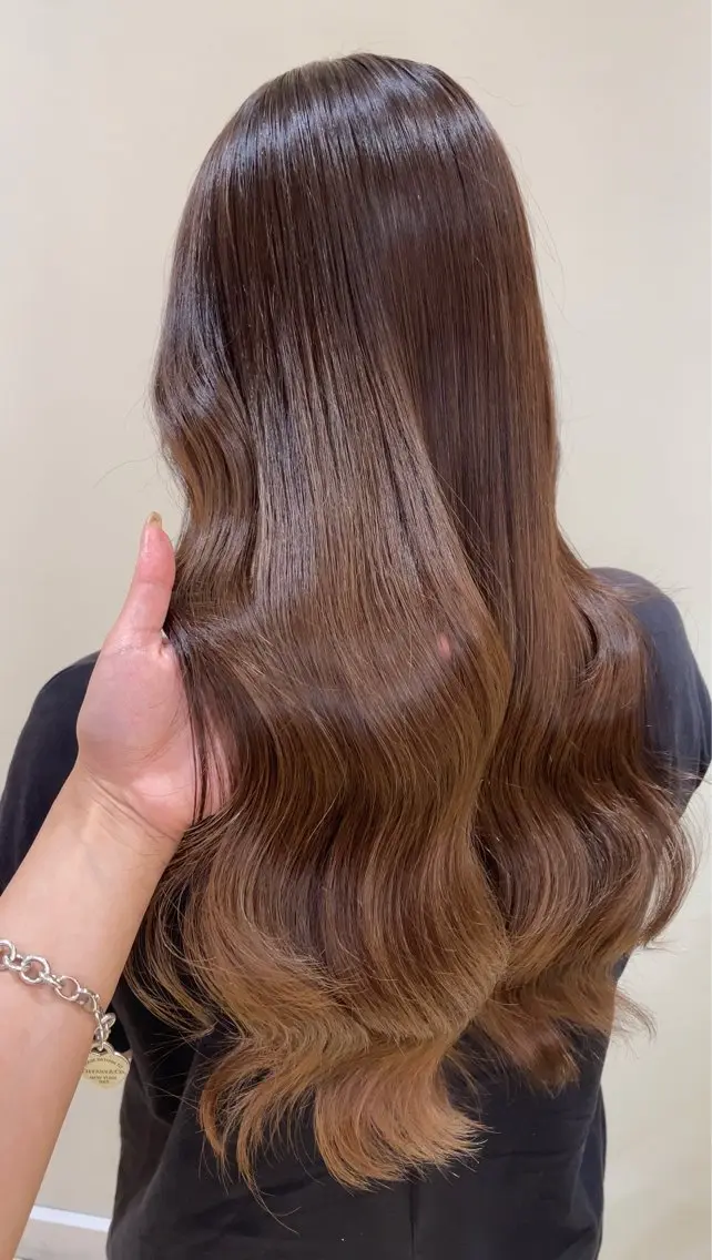 ロング カット ヘアカラー トリートメント 池田 早穂のヘアスタイル