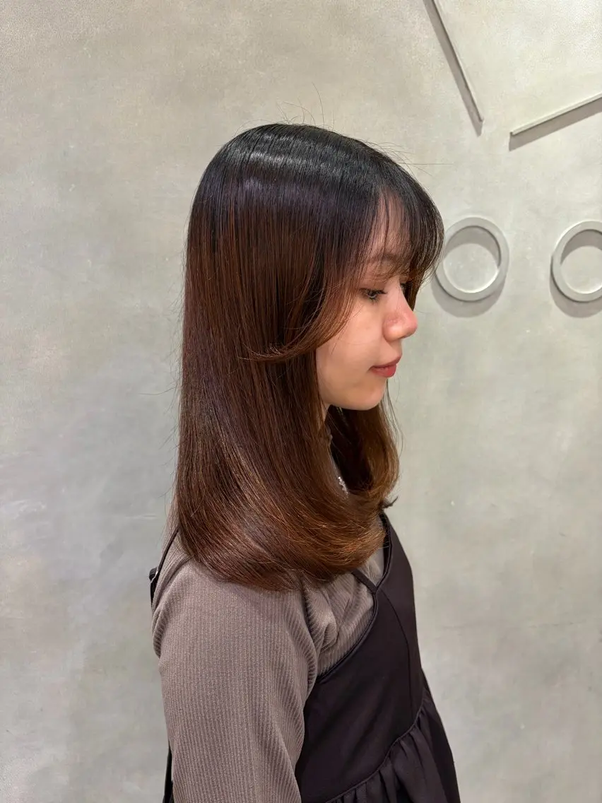 ロング パーマモデル募集堀本 夢来のヘアスタイル