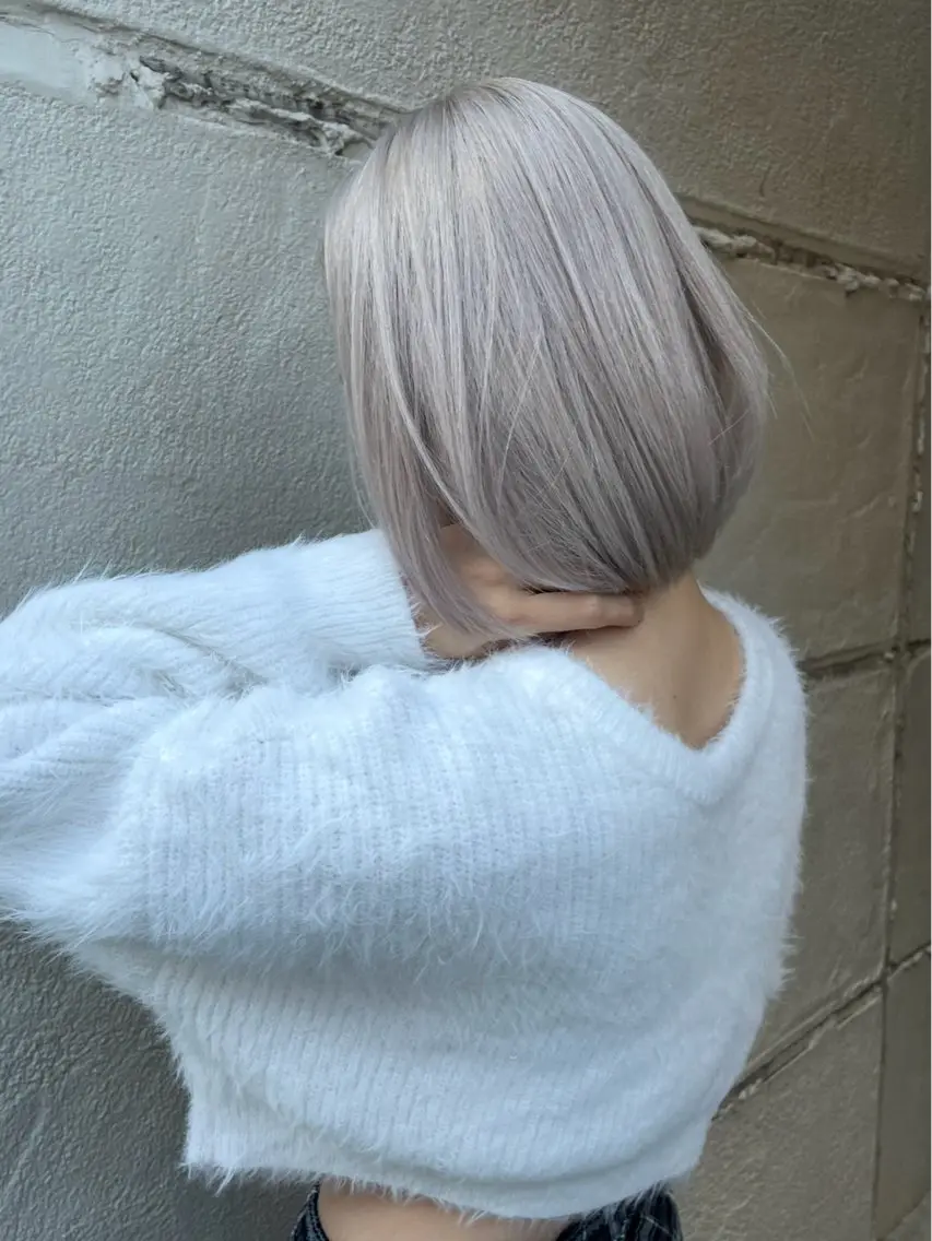ショート ヘアカラー トリートメント 岡留 愛美のヘアスタイル