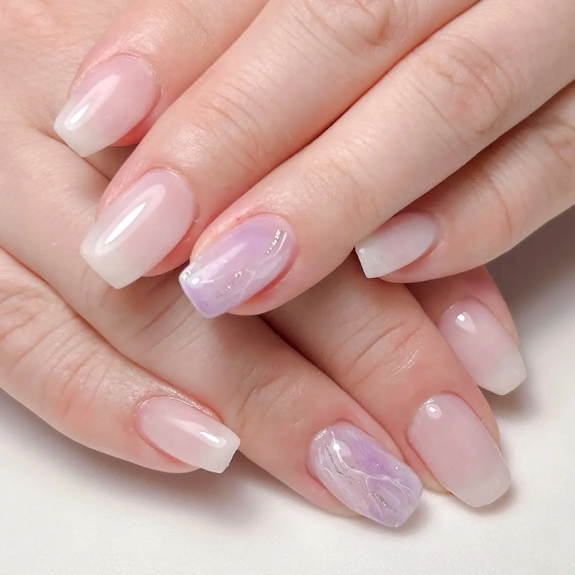 ◎初回限定《オフ無し》★ニュアンス2本アートネイル💅長持ちお試しの写真