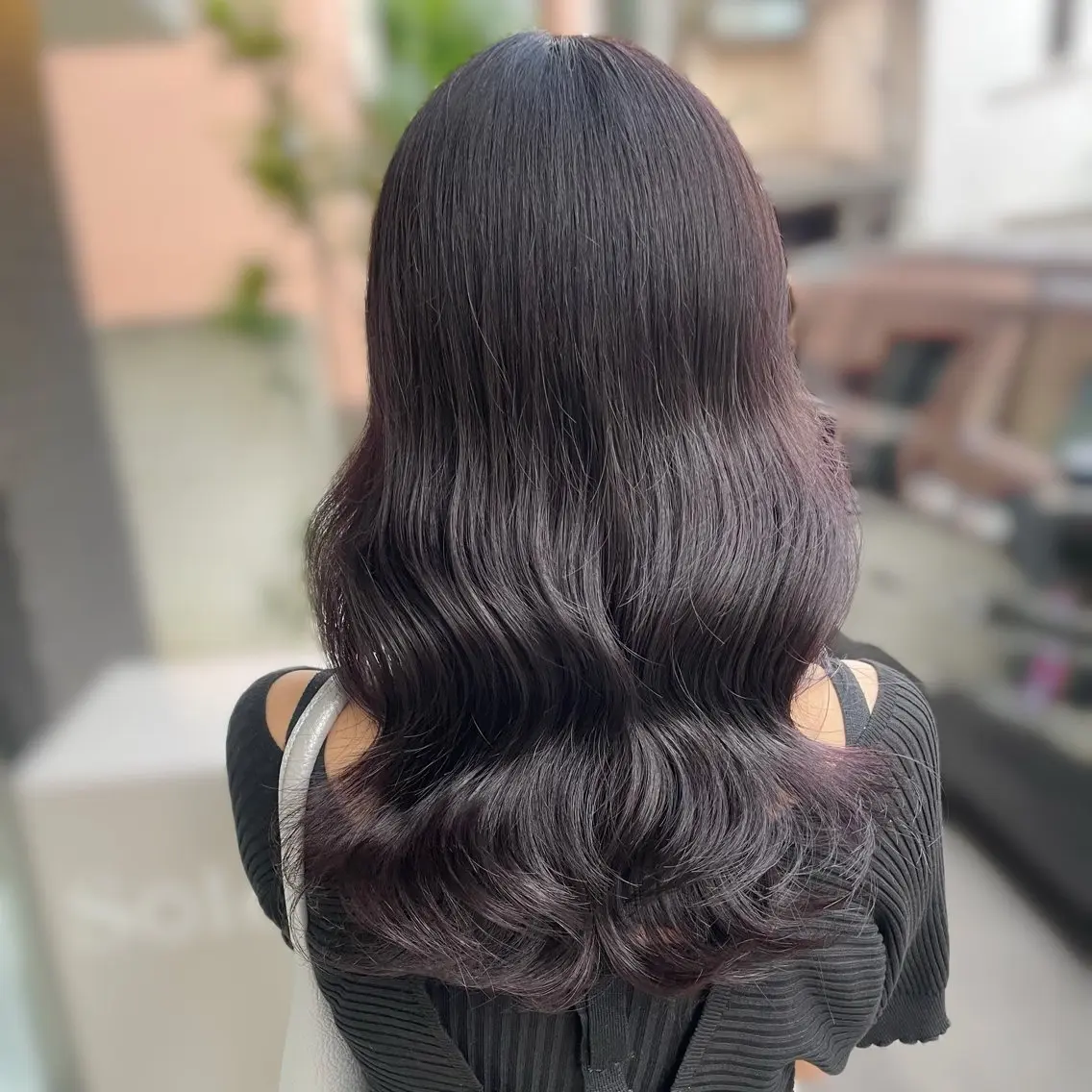 ロング カラー ブリーチ ラベンダーカラー ブリーチなしカラー カット ヘアカラー トリートメント ブリーチなしカラー kana🐱のヘアスタイル