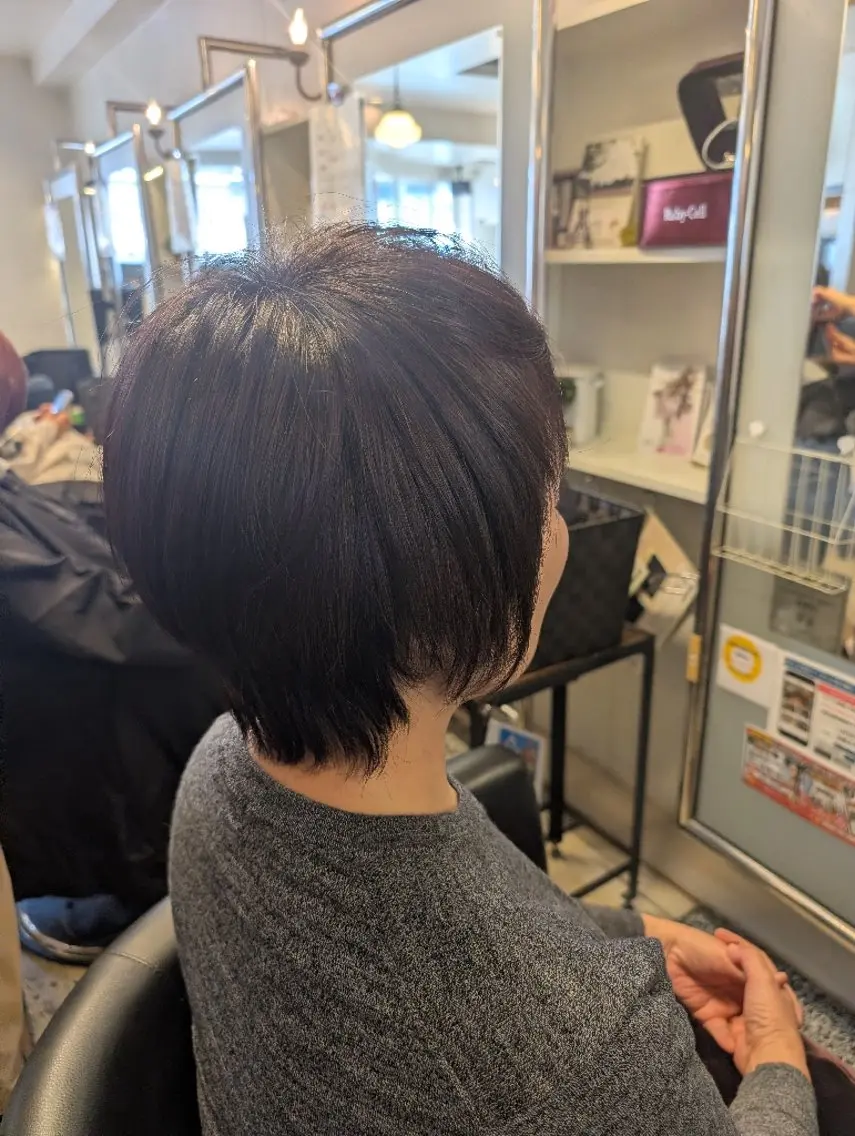 ショート カラー カット ヘアカラー トリートメント 椎橋 美帆野のヘアスタイル