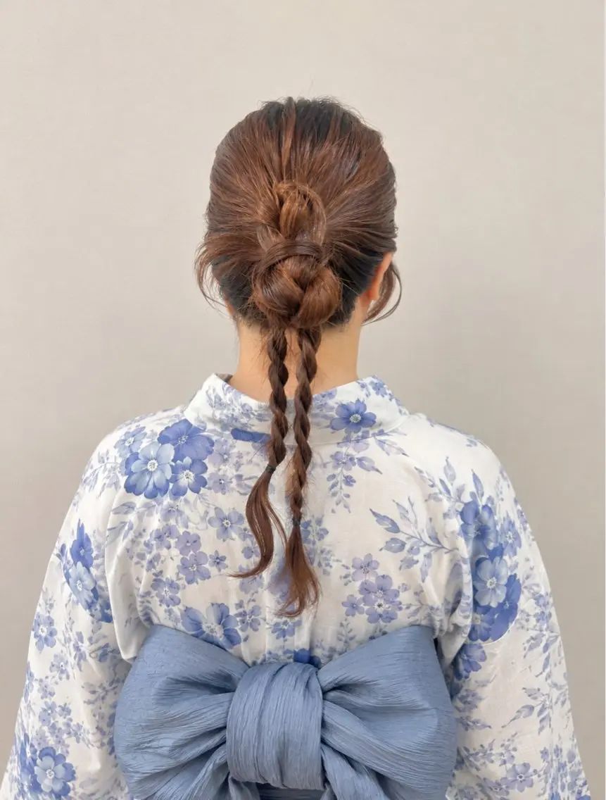 ロング ヘアアレンジ ヘアセット ヘアセットヘッドスパ Miraiのヘアスタイル