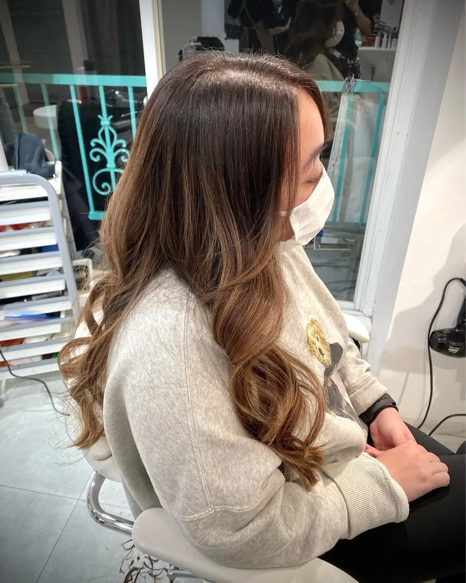 ロング カラー TAE .のヘアスタイル