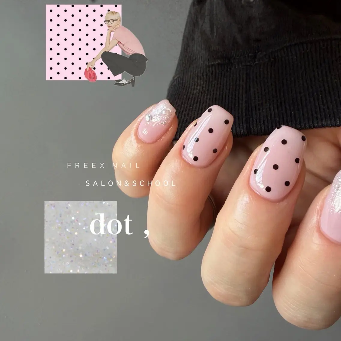 ネイル ドット ハンドネイル freex nail /ニュアンス/個性派のネイルデザイン