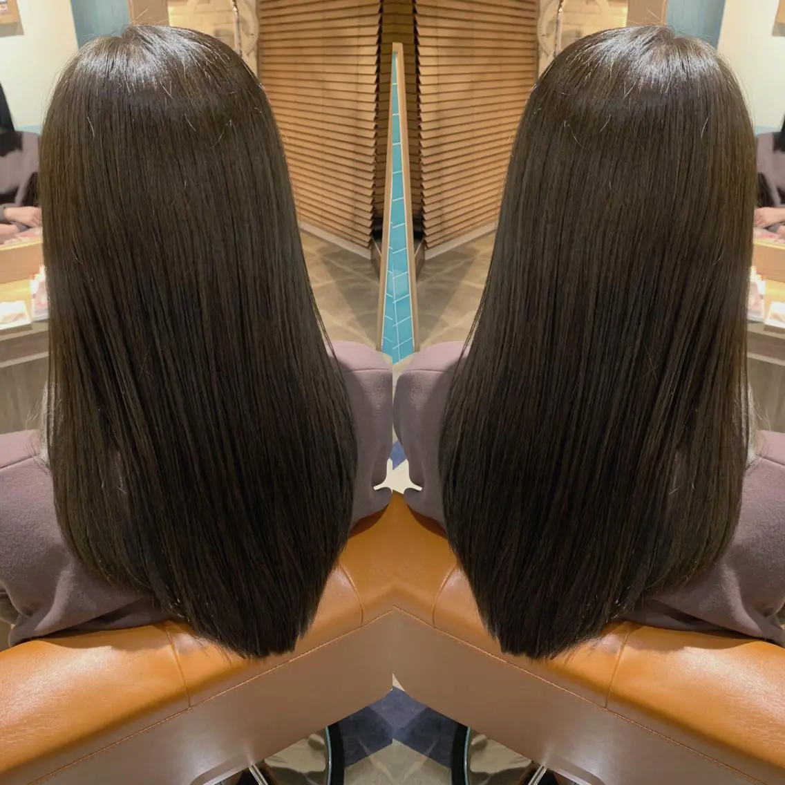 ロング カラー ベージュカラー オリーブベージュ 韓国🇰🇷 ✂︎hair 内田愛のヘアスタイル