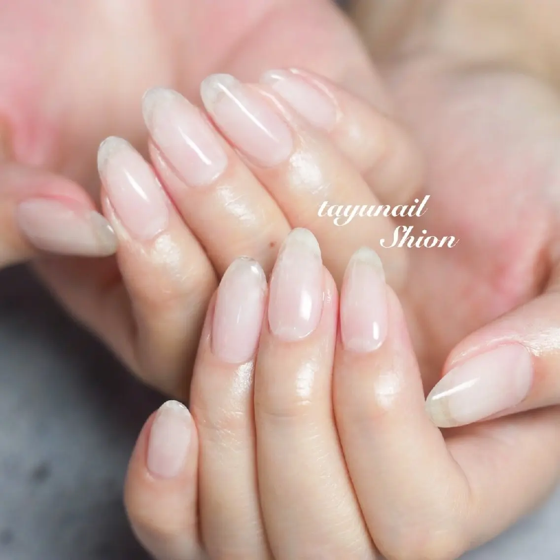 ネイル クリアネイル ジェルネイル パラジェル ネイルサロン 【たゆnail】のネイルデザイン