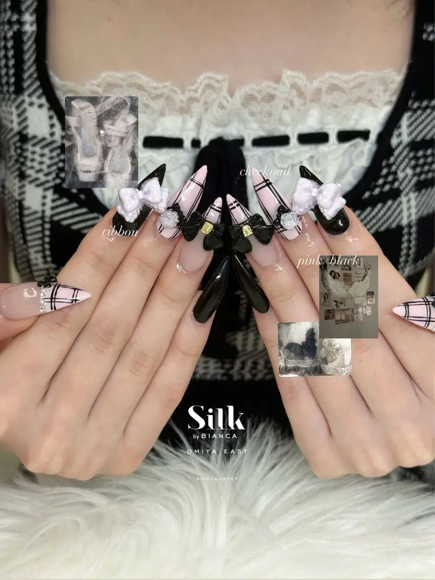 ネイル ハンドネイル 🎀Silk by Bianca陽菜果のネイルデザイン