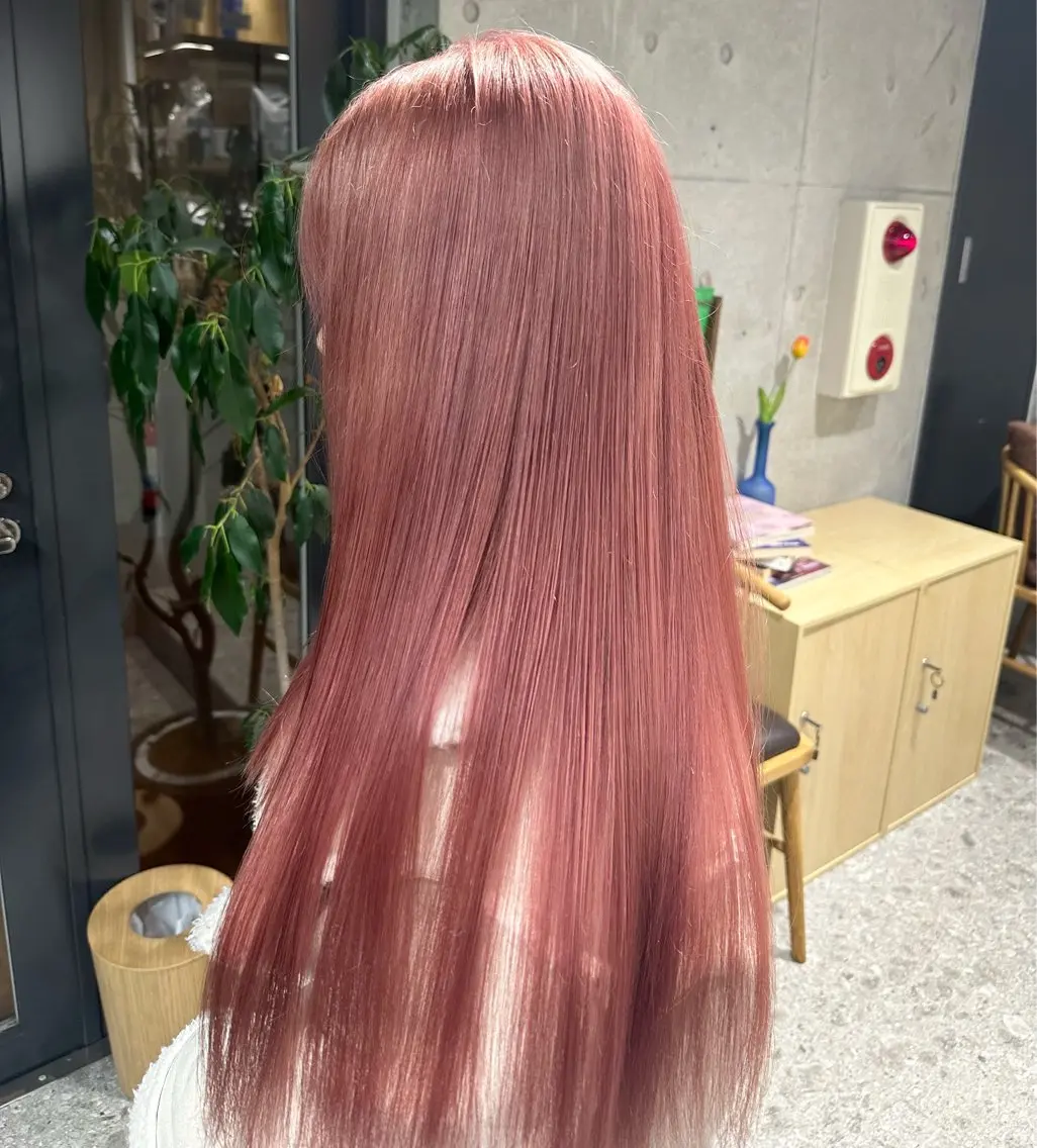 セミロング ヘアカラー ︎🤎W color MIYU🤎のヘアスタイル