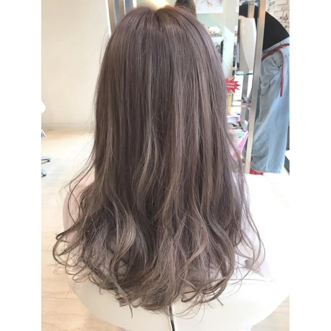 ベージュ系ダブルカラー＋Aujuaトリートメントの写真